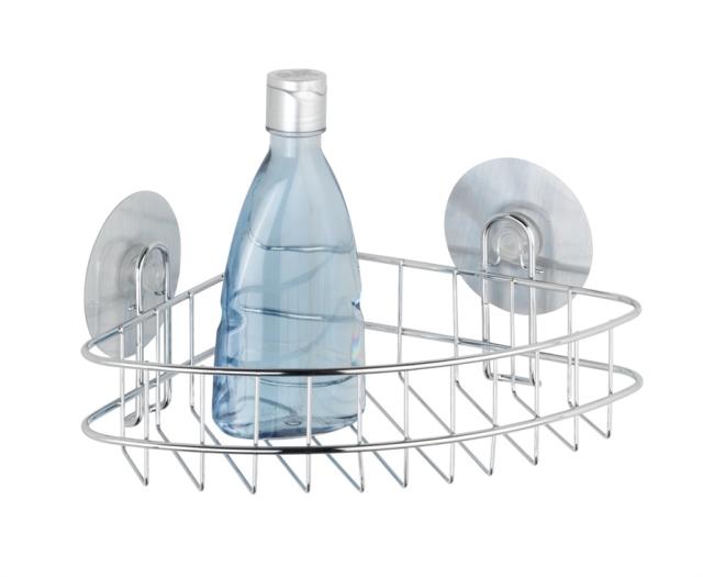 Etagère d''angle pour douche Static-Loc Osimo chromé - WENKO