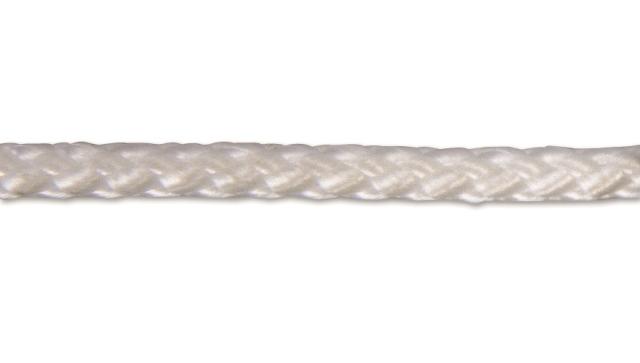 Corde PP tressée 68kg Ø 2mm Blanc (vendu au mètre)