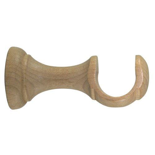 1 support bois ouvert moyen Ø28 fixe 80mm naturel MOBOIS