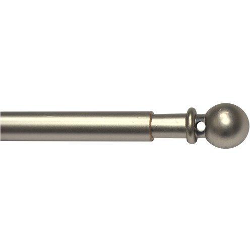 1 tringle de vitrage métal boule Ø7 extensible de 60 à 100cm nickel mat MOBOIS 