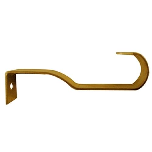 2 supports métal de milieu pour penderie oval Ø20 bronze