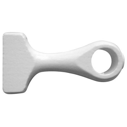 2 supports bois monobloc Ø20 85mm laqué blanc