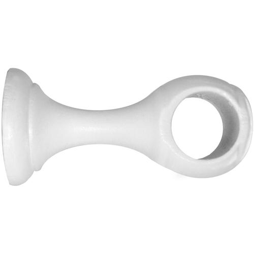 1 support bois moyen Ø20 63mm laqué blanc