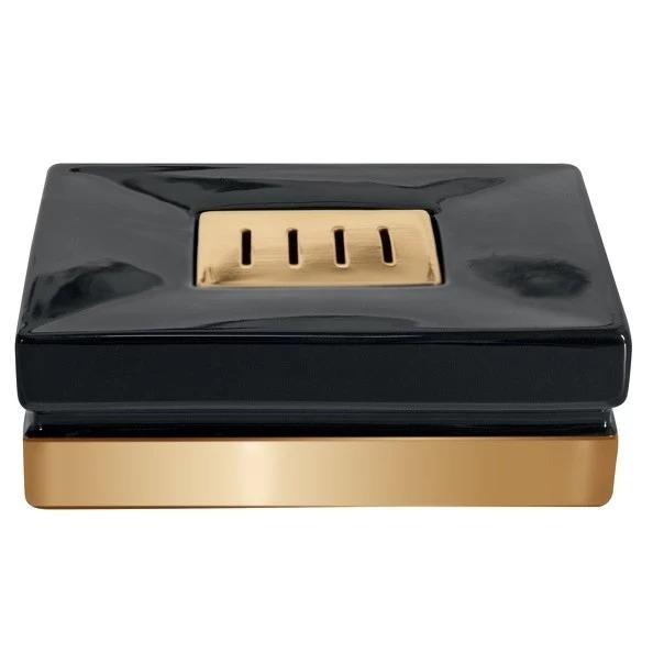 Porte-savon roma black gold