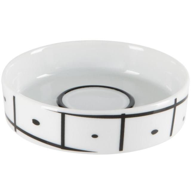 PORTE-SAVON VISBY WHITE-BLACK