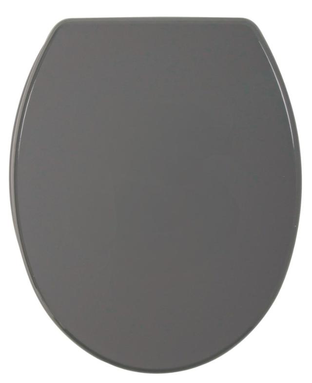 Abattant WC DIEGO uni coloris GRIS ANTHRACITE