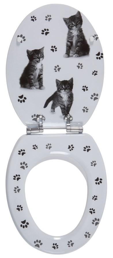 Abattant WC KITTY MDF décoré