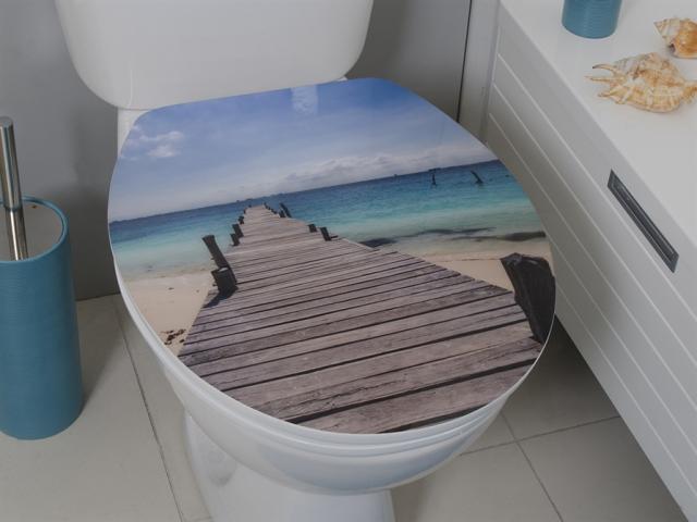 Abattant WC MALDIVES en MDF décoré