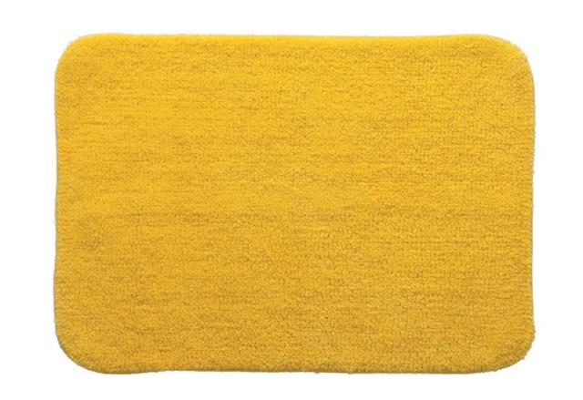 Tapis coton Campus 50x70 cm coloris jaune