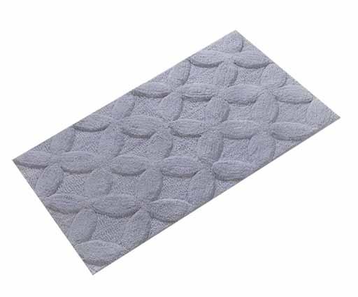 Tapis de bain 50x80cm flower silver