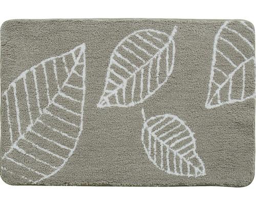 Tapis de bain 60x90cm leaf taupe