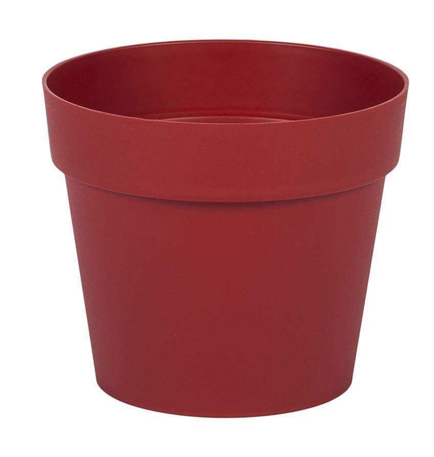 Pot rond TOSCANE diamètre 14cm EDA Rouge Rubis