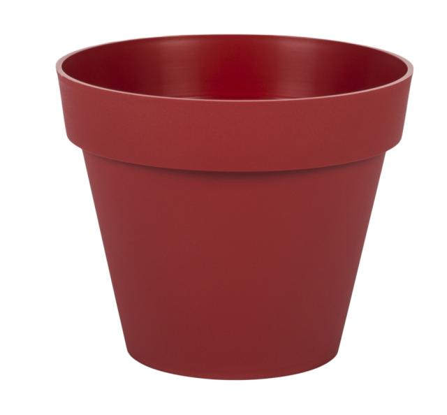 Pot rond TOSCANE diamètre 20cm EDA Rouge Rubis