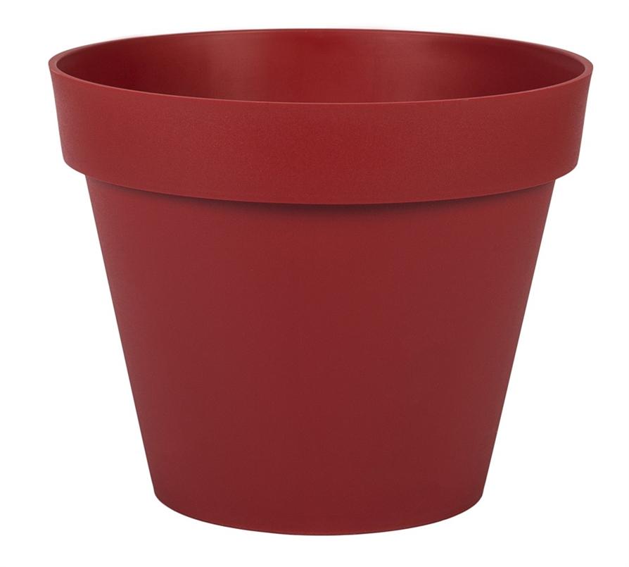 Pot rond TOSCANE diamètre 30cm EDA Rouge Rubis