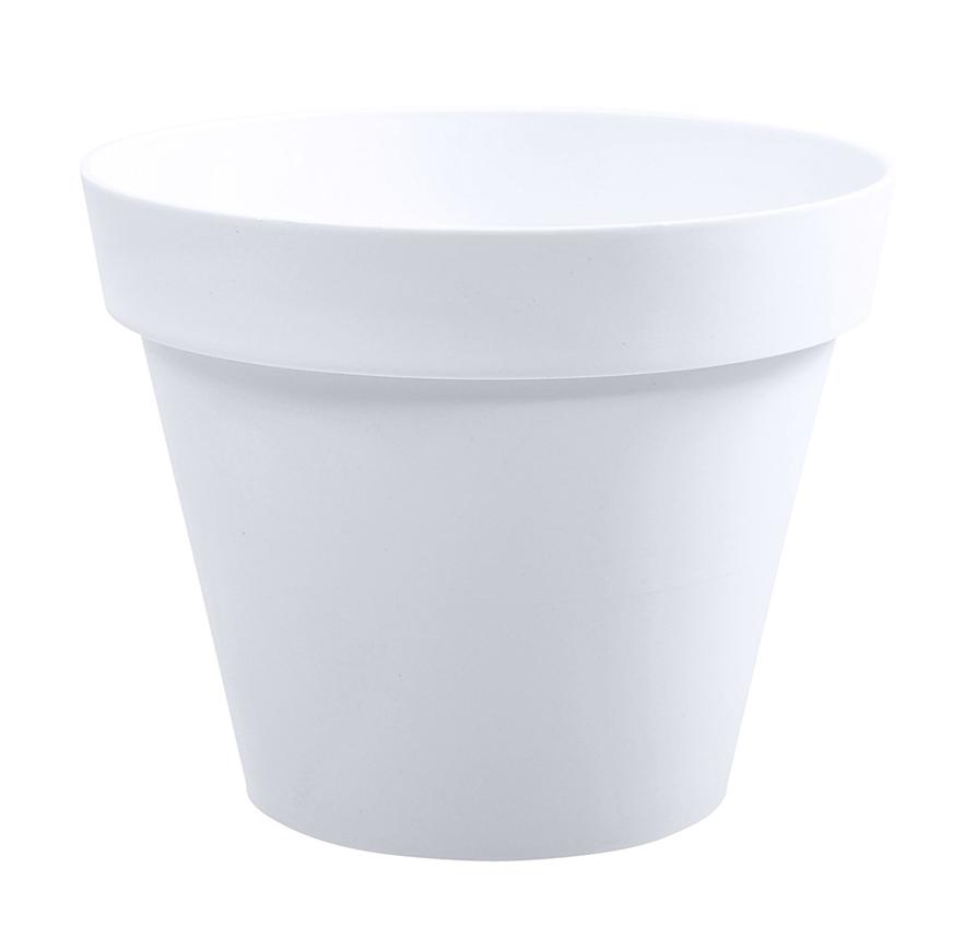 Pot TOSCANE rond diamètre 30cm EDA Blanc