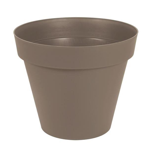 Pot rond toscane diamètre 80cm coloris taupe