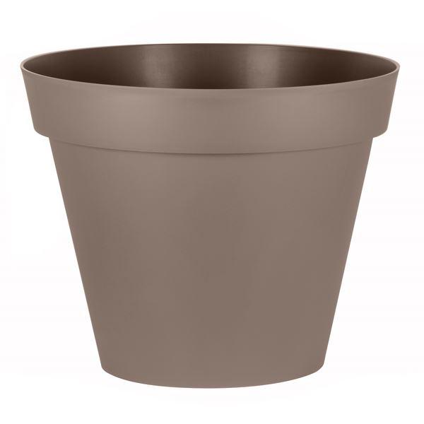 Pot rond toscane diamètre 100cm coloris taupe