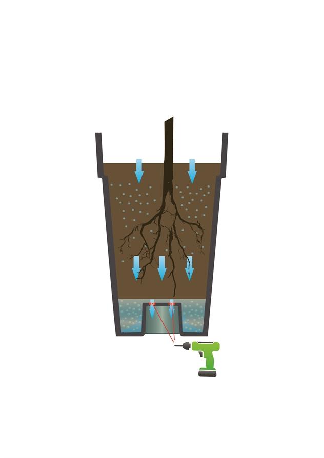 Vase haut TOSCANE XXL 90L EDA Blanc