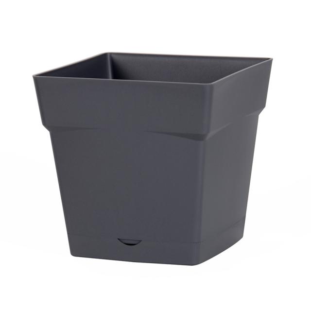 Pot carré TOSCANE 10.2L EDA Gris Anthracite