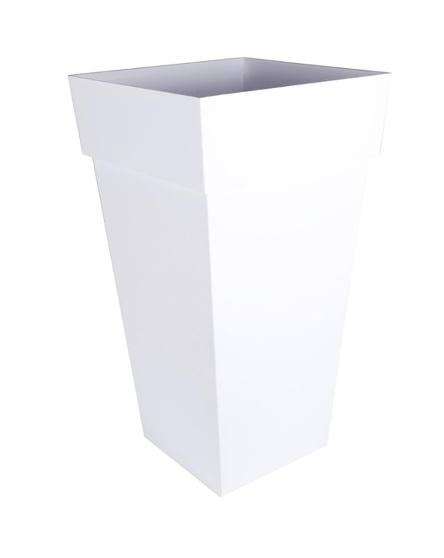 Pot Carré XXL TOSCANE 98L EDA Blanc