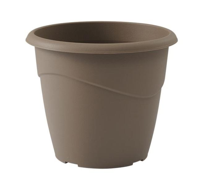 Pot non percé marina 20cm 3l taupe