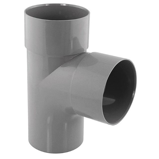 té pied de biche pvc 87° mf ø 80 nfe-nfme - INTERPLAST