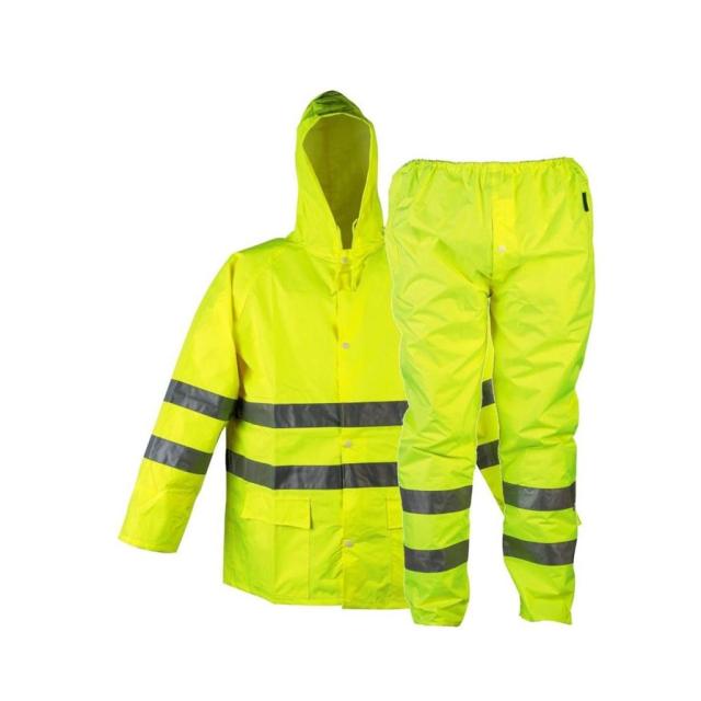 ENSEMBLE DE PLUIE H.V TAILLE L JAUNE FLUO