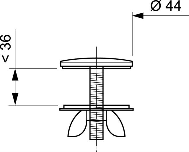 cache-trou pour lavabo - .B