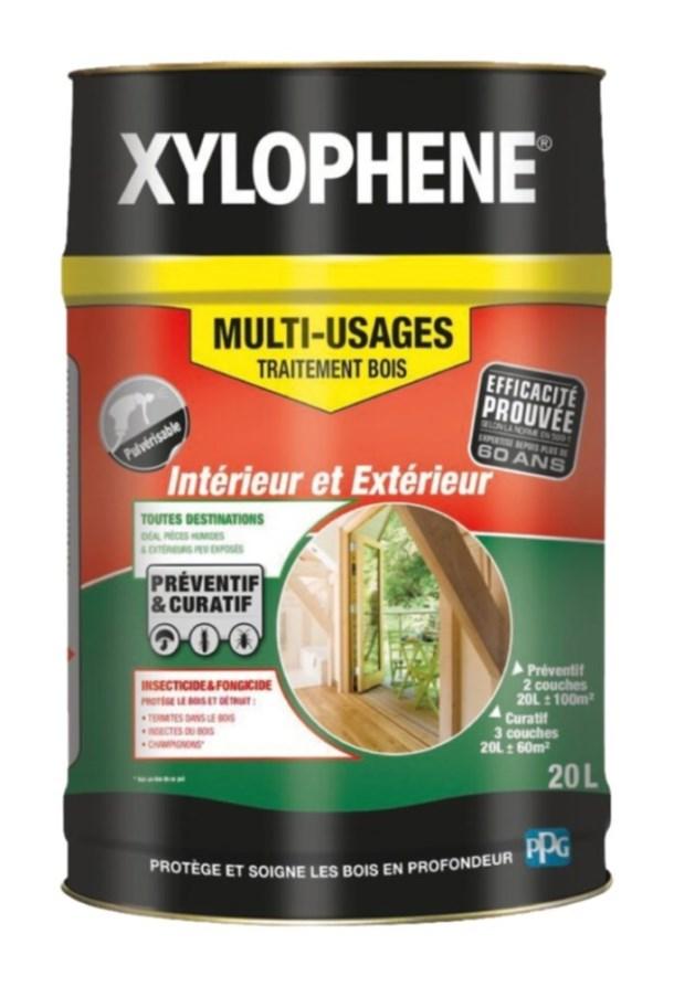 Traitement Bois Insecticide Fongicide Multi-Usages 20L - XYLOPHENE