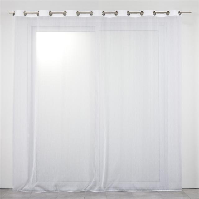 Voilage 280x240cm Grande Largeur Blanc