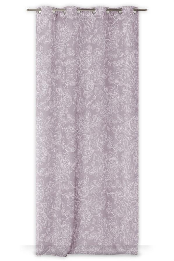 Voilage 140x240cm Majorie Mauve