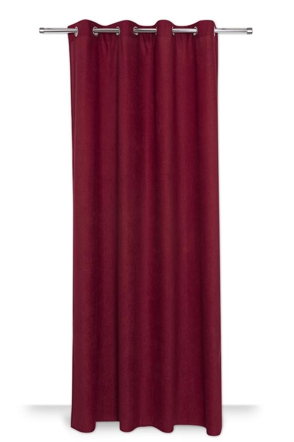 Rideau 140x240cm Velvet Rouge Grenat