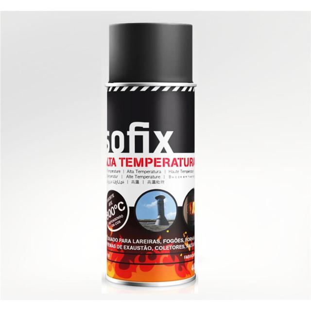 SPRAY PEINTURE HTE TEMP.400ML NOIR