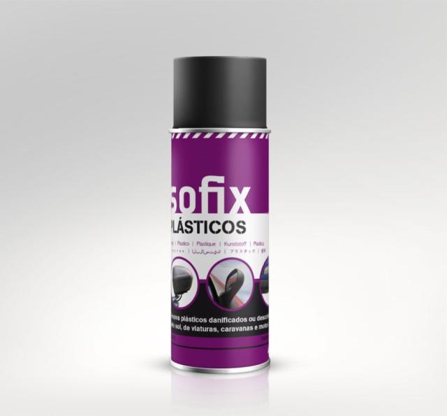 Spray Spécial Plastique Noir Mat SOFIX - 400ml