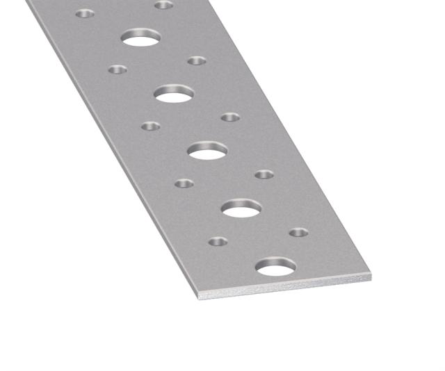 Plat Perforé Galvanisé nisé 40x2mm 1m - CQFD