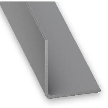 Cornière pvc gris alu 15x15-1m