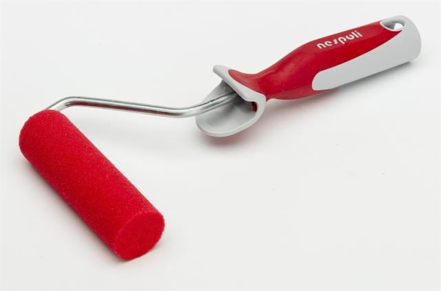 Rouleau laqueur mousse micro cratere rouge 110 mm 