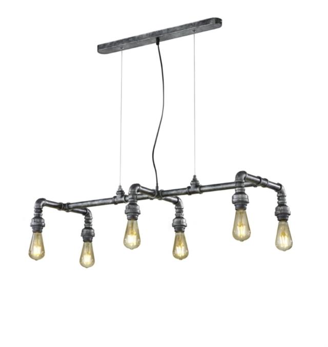 Suspension Gotham Argent Antique H.150cm - TRIO