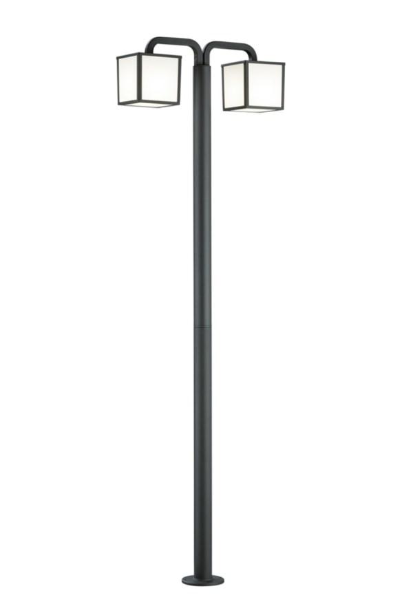 Lampadaire d''extérieur Cubango Anthracite H.200cm - TRIO