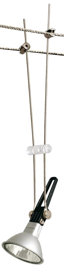 Spot sur câble Comet Light&Easy Halogène 50W GU5.3 12V Chromé