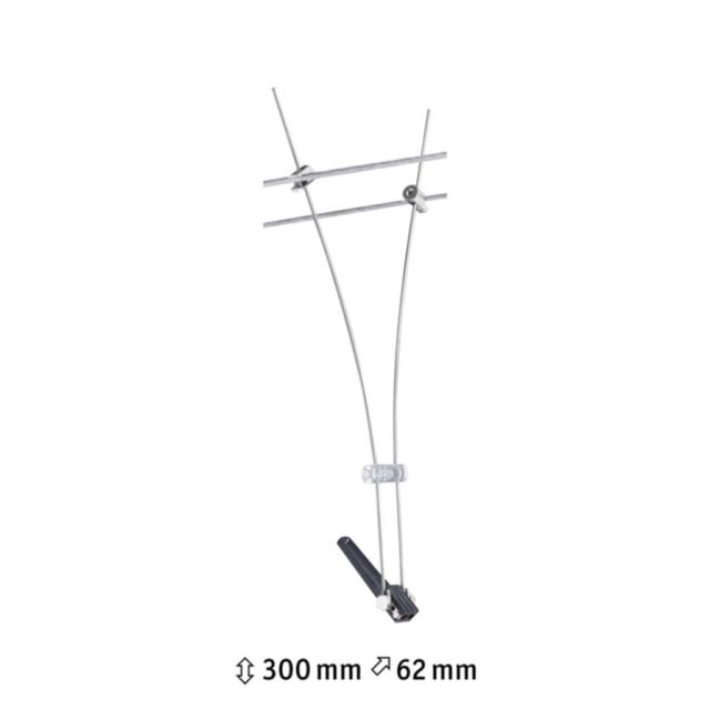 Spot sur câble Comet Light&Easy Halogène 50W GU5.3 12V Chromé