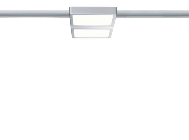 Luminaire sur rail Urail Panneau LED Double 8W chromé mat