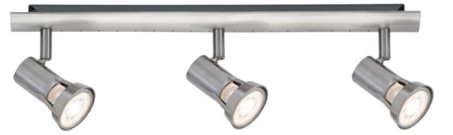 Spot Teja max.3x10W GU10 nickel satiné métal 230V
