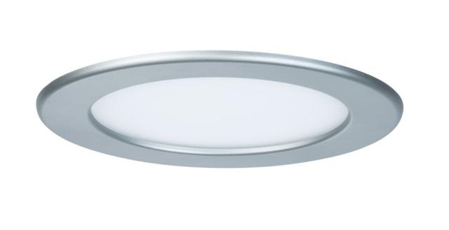 Panneau LED encastré rond 12W IP44 170mm - chrome