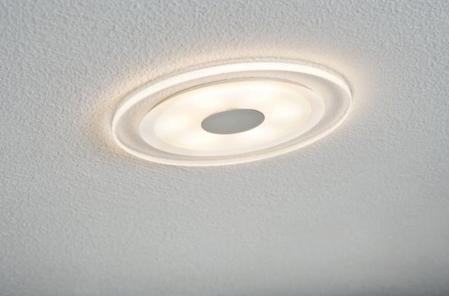 Prem. enc. Whirl rond dimm LED 1x6W 9VA 350mA 150mm alu tordu/satin alu/acr