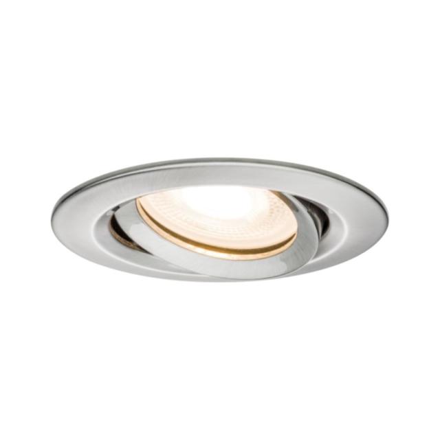 Encastré Nova Plus orient. 30° D.93mm GU5,3/GU10 max.35W grad acie 230V/12V IP65