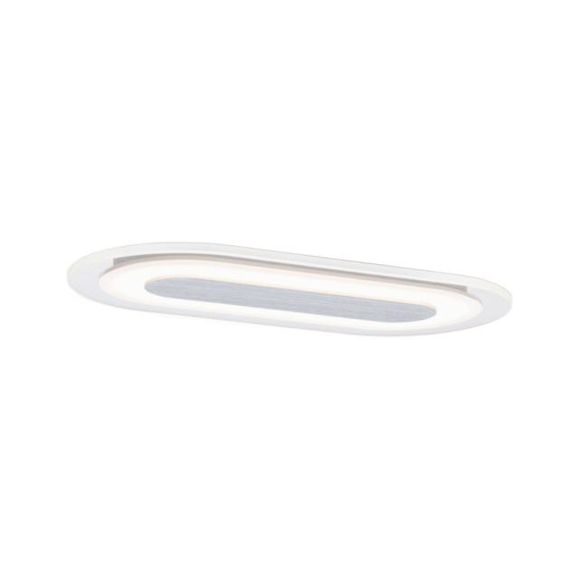 Kit enc Premium Whirl oval LED 1x8W 230V 115x230 mm Alu tourné/Sat Alu/Acryl
