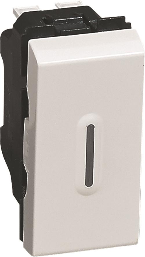 Interrupteur témoin (voyant fourni) Mosaic - 1 module - Blanc