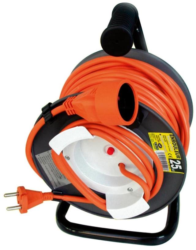 Enrouleur Jardin Sans Prise Ho5Vv-F 2x1,5Mm - 25m - ZENITECH