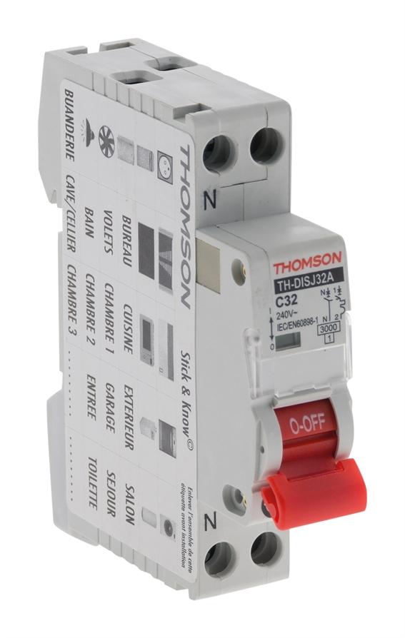 Disjoncteur à vis PH+N 32A NF - THOMSON